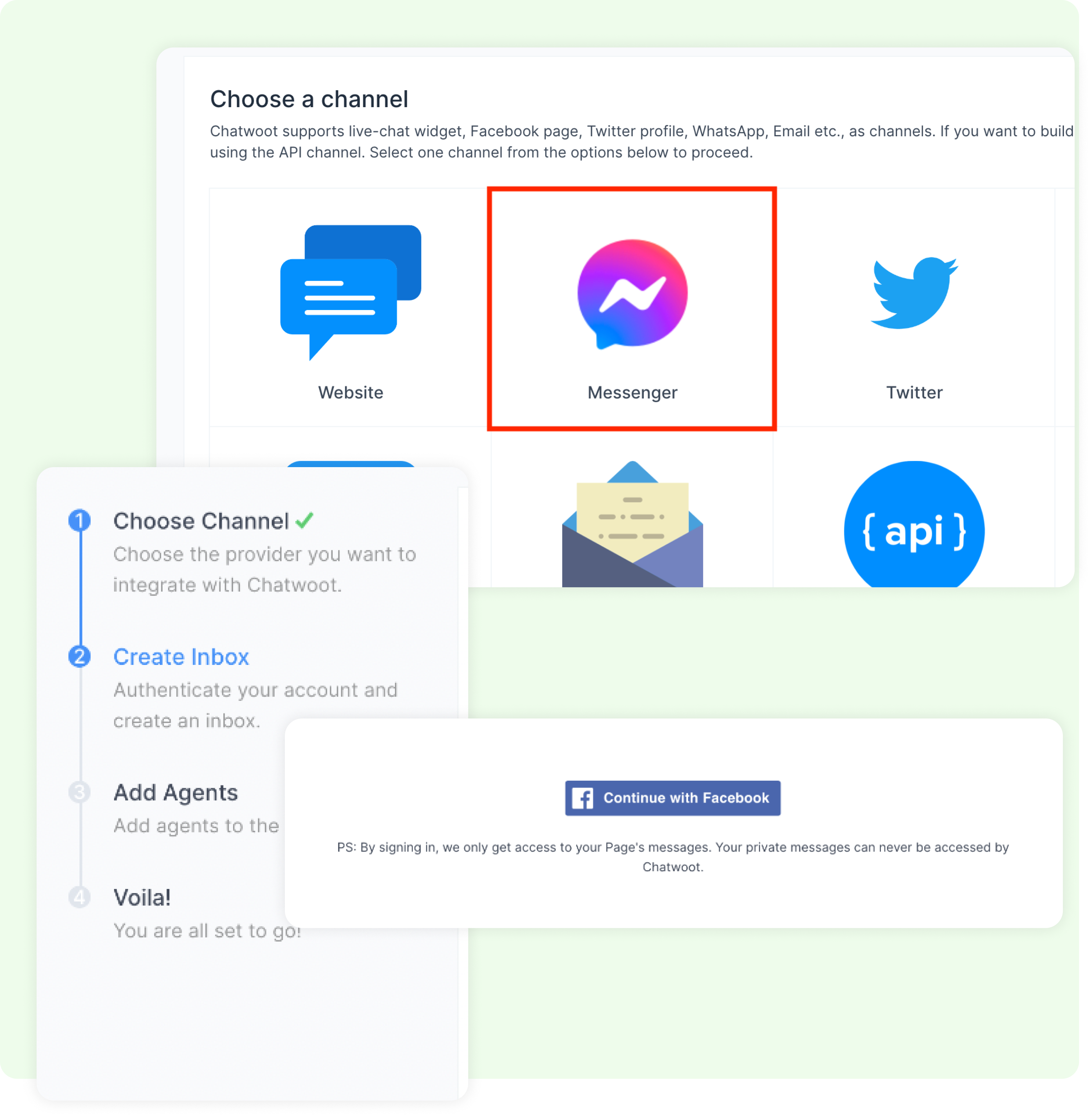 Stay connected with your customers on Facebook | Chatwoot